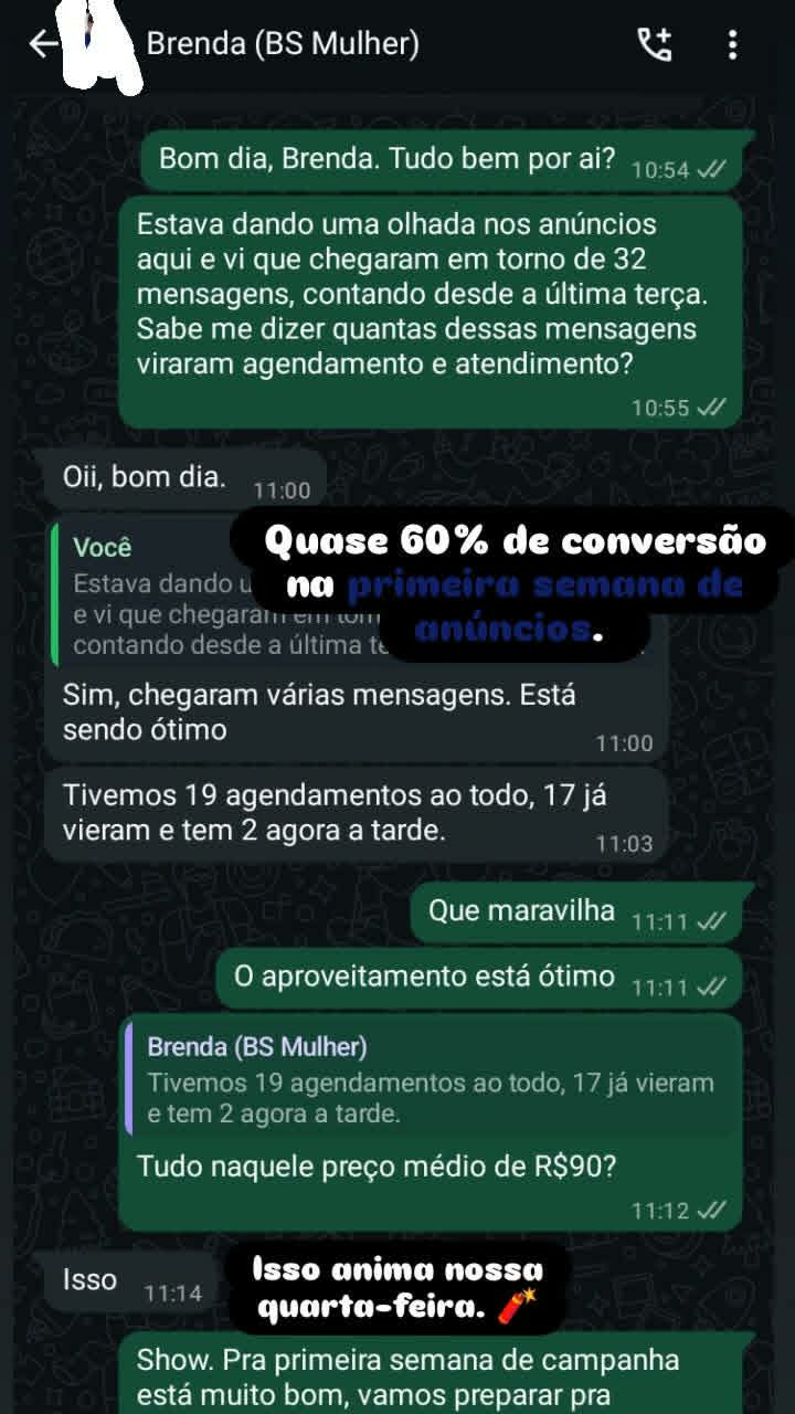 Print da conversa com a cliente Samira, da Linda Lingerie